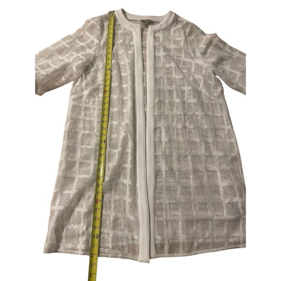 Maya Brooke White Lace Cardigan Shrug Duster 18W Womens - Picture 7 of 8